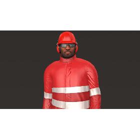 3D Offshore Worker V3 Rigged